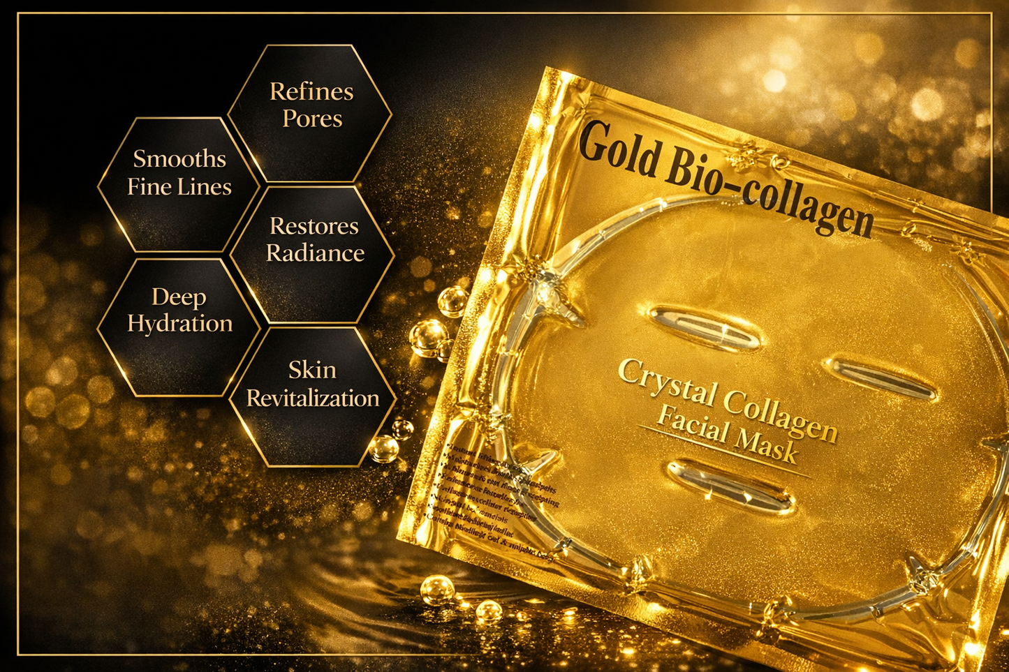 Golden Cristal Mask 3-in-1 Luxury Collection